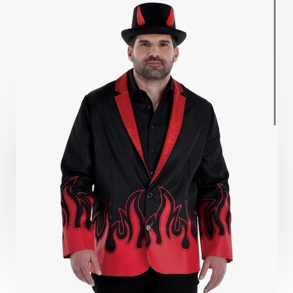Halloween Devil Costume Jacket Size S/M
